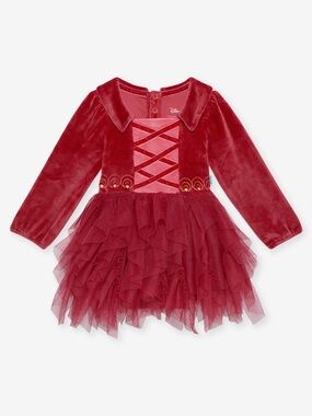 NWT Hocus Pocus “Mary” Posh Peanut Velour Tulle Dress Girls Sz 8-12yrs Disney